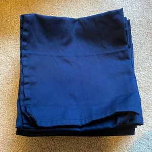 Navy blue cloth dinner napkins